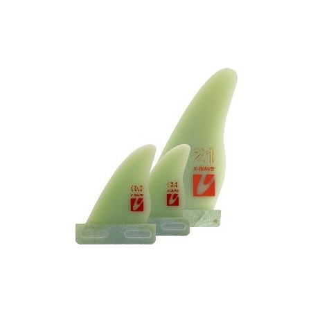 MAUI ULTRA FINS THRUSTER SET M X-Wave-Carbon/X-Quad PINNA