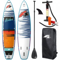F2 ALOHA RED 10.5 SUP GONFIABILE SET COMPLETO