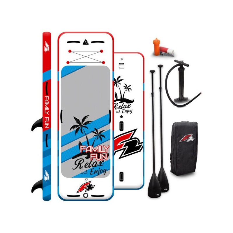 F2 SUP Family Fun 9’8” RED YACHT PRENDISOLE PIATTAFORMA TUFFI