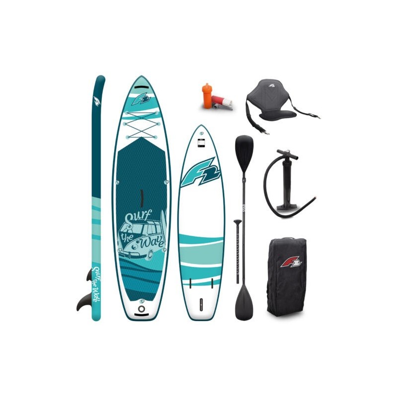 F2 SURF THE WAVE 10.5 SUP GONFIABILE SET KAYAK