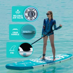 FUNWATER TIKI 10'6 SUP GONFIABILE SET COMPLETO