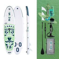 FUNWATER TIKI 10'6 SUP GONFIABILE SET COMPLETO