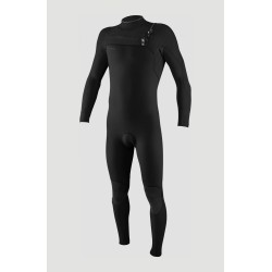 O'NEILL MEN HYPERFREAK 5/4+ CHEST ZIP FULL WETSUIT BLACK