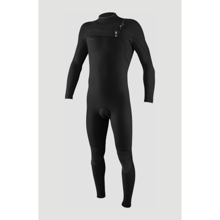 O'NEILL MEN HYPERFREAK 5/4+ CHEST ZIP FULL WETSUIT BLACK