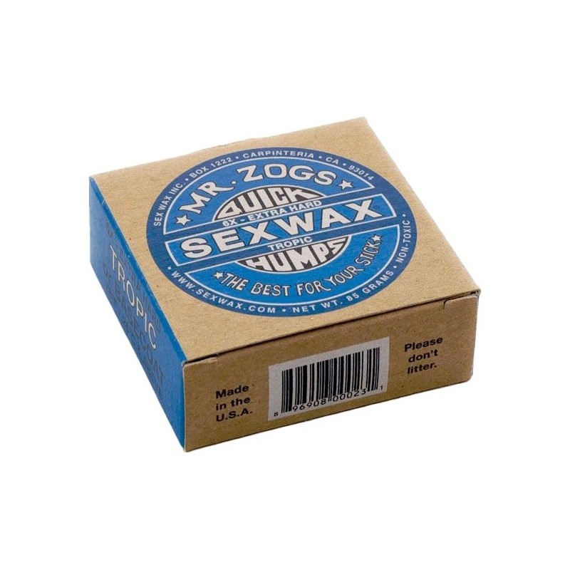 SEX WAX PARAFFINA QUICK HUMPS BLU 6X TROPICAL/BASE