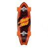 SANTA CRUZ x CARVER Flame Dot Shark 9.85" CX - Surfskate completo