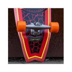 SANTA CRUZ x CARVER Flame Dot Shark 9.85" CX - Surfskate completo